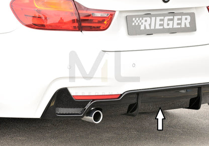 Rieger 00088070 BMW 4 Series F32 F33 F36 Rear Diffuser 1 | ML Performance EU Car Parts