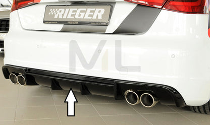 Rieger 00088142 Audi 8V A3 Rear Diffuser 1 | ML Performance EU Car Parts