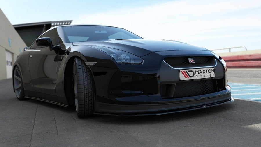Maxton Design Nissan GT-R R35 (Pre-Facelift) Front Splitter V.2