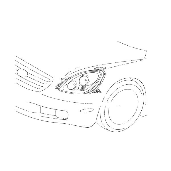 Genuine Lexus 81070-24160 SC430 N/S Headlight