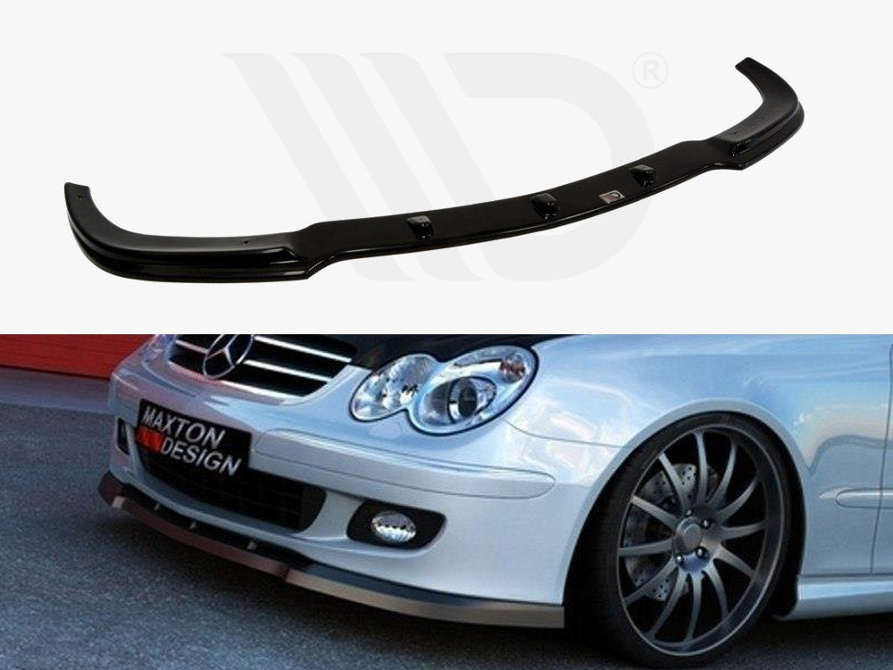 Maxton Design ME-CLK-209F-FD1T Front Splitter Mercedes CLK W209 | ML Performance UK Car Parts