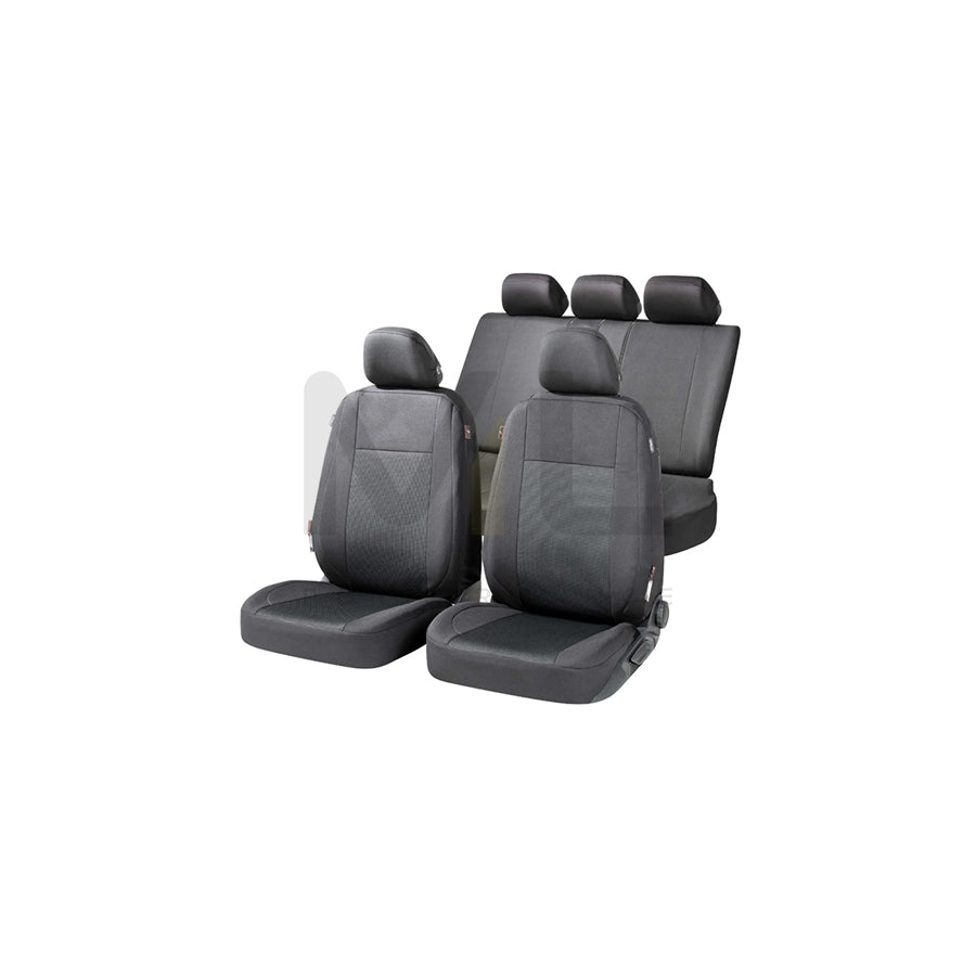 WALSER Ardwell, ZIPP IT Premium 11869 Car seat cover Black/Grey, Polyester, Front and Rear | ML Performance Car Parts