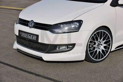 Rieger 00047201 VW 6R Polo Mk6 Front Splitter 1 | ML Performance EU Car Parts