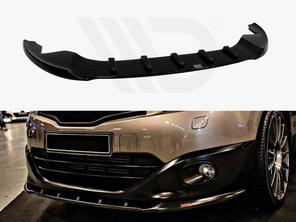 Maxton Design NI-QA-1F-FD1T Front Splitter Nissan Qashqai (facelift) | ML Performance EU Car Parts