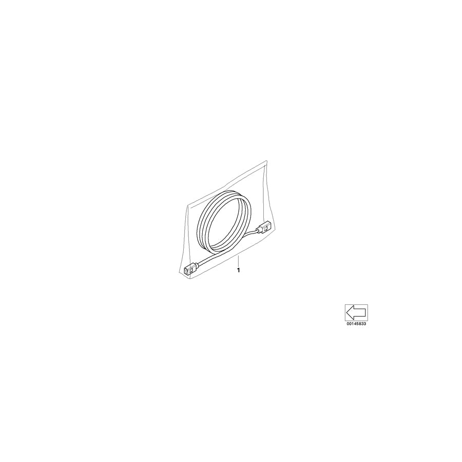 Genuine BMW 61116966384 Cabrio Antenna Line, Telephone X13363-X13322 (Inc. One, Cooper S & Cooper) | ML Performance EU Car Parts