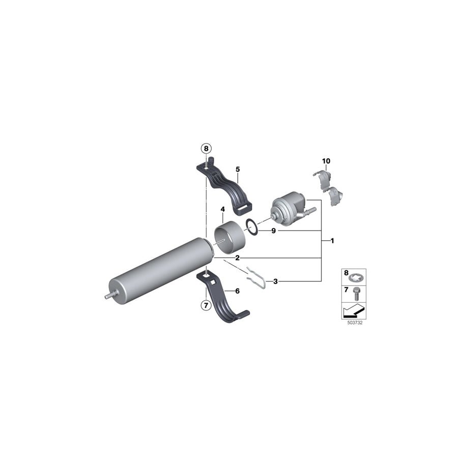 Genuine BMW 16127292268 F31 F22 F34 Bow (Inc. 330dX, 440iX & 435iX) | ML Performance EU Car Parts