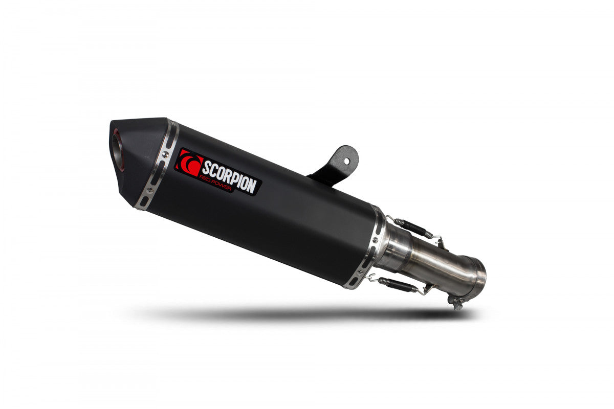 Scorpion RBM79BCER BMW Serket Parallel Slip-On - Black Ceramic Coated Sleeve (R1200 R / R1200 RS) | ML Performance EU EU