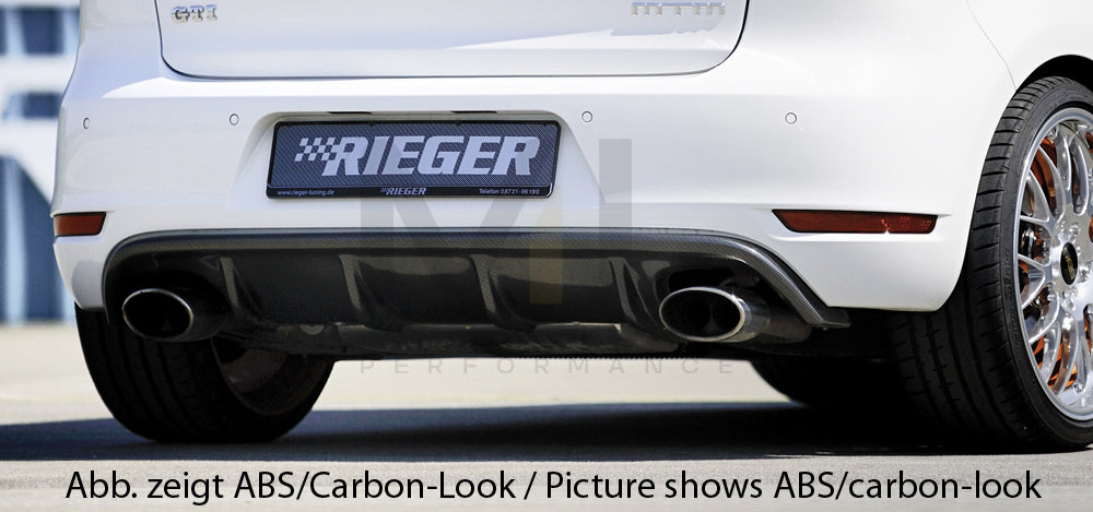 Rieger 00059522 VW Mk6 Golf Rear Diffuser (GTI & GTD) 1 | ML Performance EU Car Parts