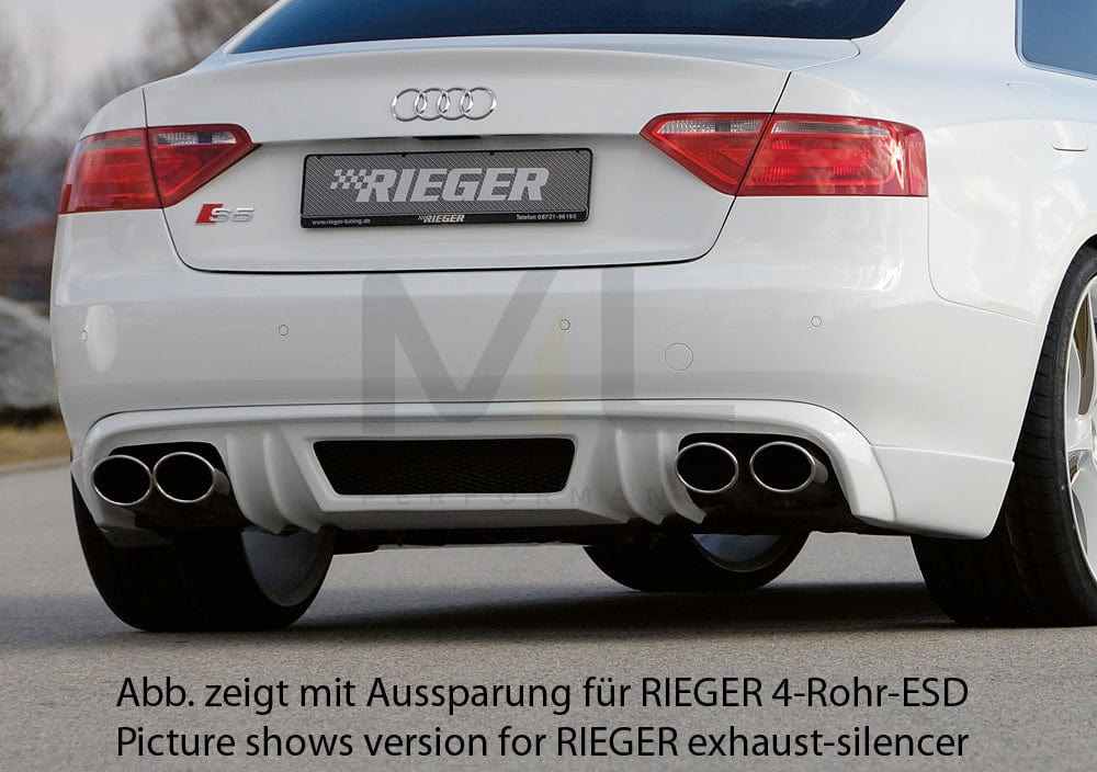 Rieger 00055424 Audi B8 B81 A5 Rear Diffuser 1 | ML Performance EU Car Parts