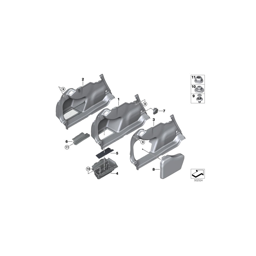 Genuine BMW 51477454195 G20 Scoop Rear Ventilation (Inc. 330d, 330dX & M340iX) | ML Performance EU Car Parts