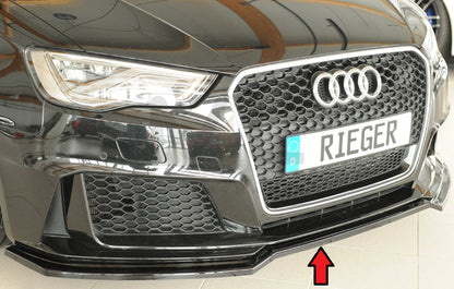 Rieger 00088230 Audi 8V RS3 Front Splitter 1 | ML Performance EU Car Parts