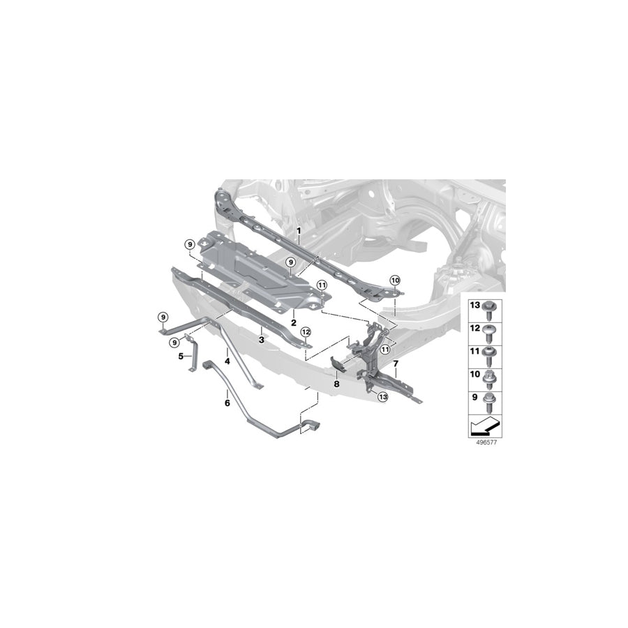 Genuine BMW 51647422302 G20 G21 Lock Panel, Right (Inc. 330iX, M340iX & 330e) | ML Performance EU Car Parts