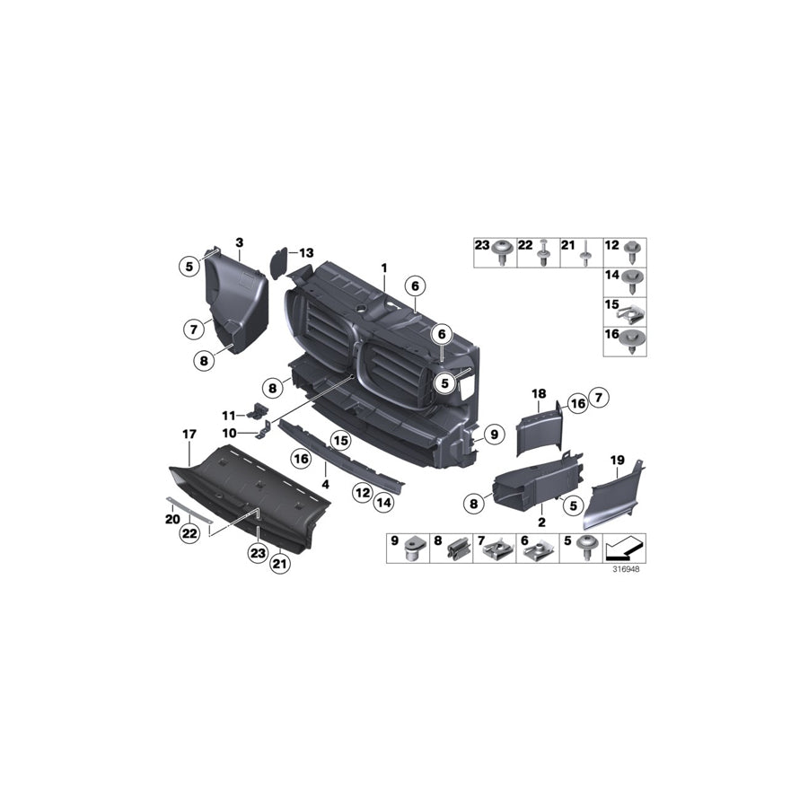 Genuine BMW 51747984395 F01 F02 Air Duct (Inc. Alpina B7L, Alpina B7 & Alpina B7X) | ML Performance EU