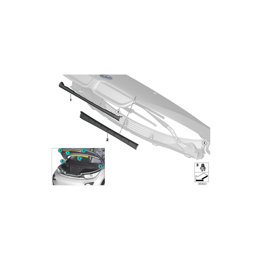 Genuine BMW 51767348351 F39 I01 Breakthrough Buffer (Inc. i3s 94Ah, i3 120Ah Rex & X2 16d) | ML Performance EU Car Parts