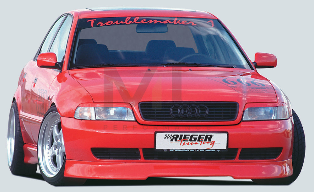 Rieger 00055010 Audi B5 A4 Front Splitter 4 | ML Performance EU Car Parts