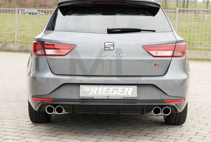 Rieger 00088139 SEAT 5F Leon FR Rear Diffuser 3 | ML Performance EU Car Parts