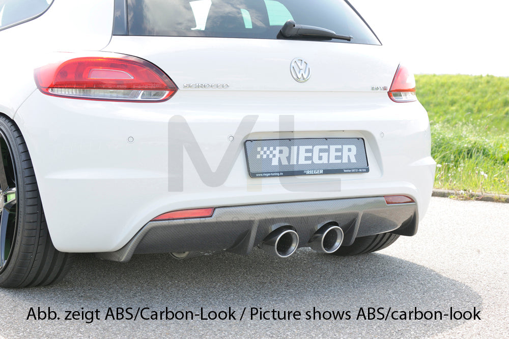 Rieger 00088084 VW 13 Mk3 Scirocco Rear Diffuser 1 | ML Performance EU Car Parts