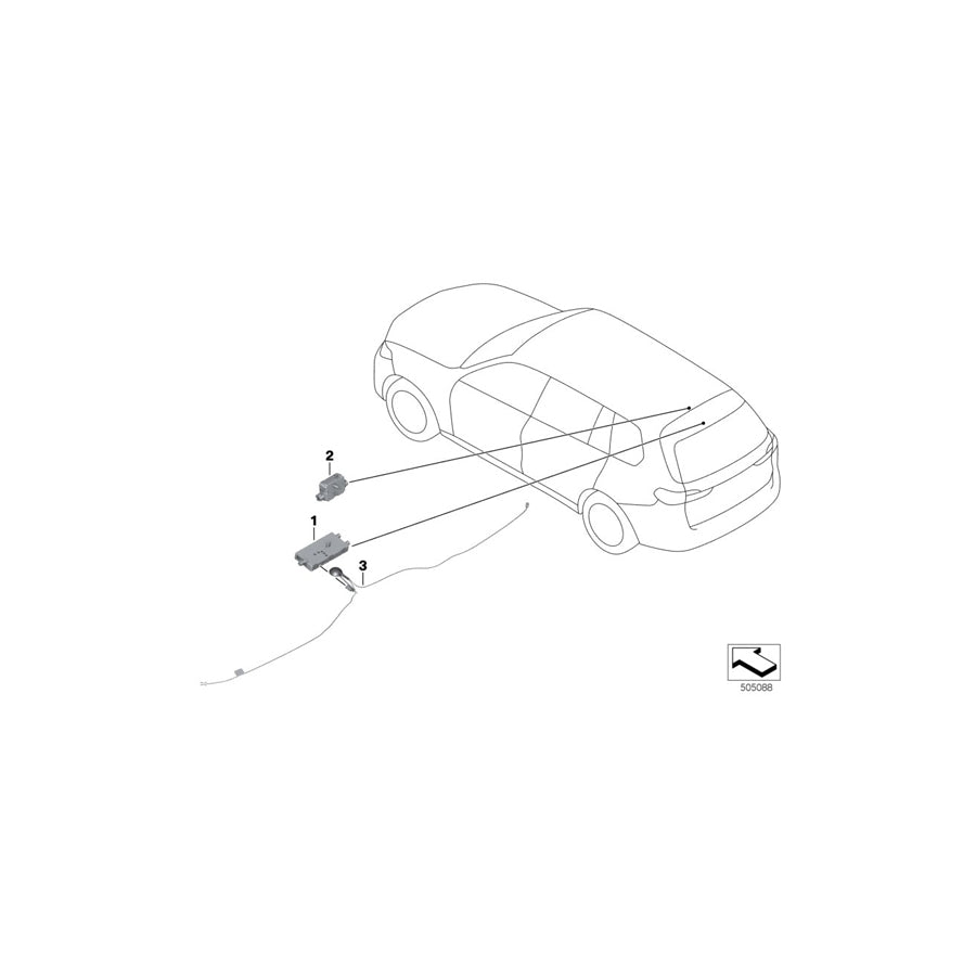 Genuine BMW 65206839349 G05 Antenna Amplifier AM/FM1/FM2/TV (Inc. X5 25dX, X5 30iX & X5 M50dX) | ML Performance EU