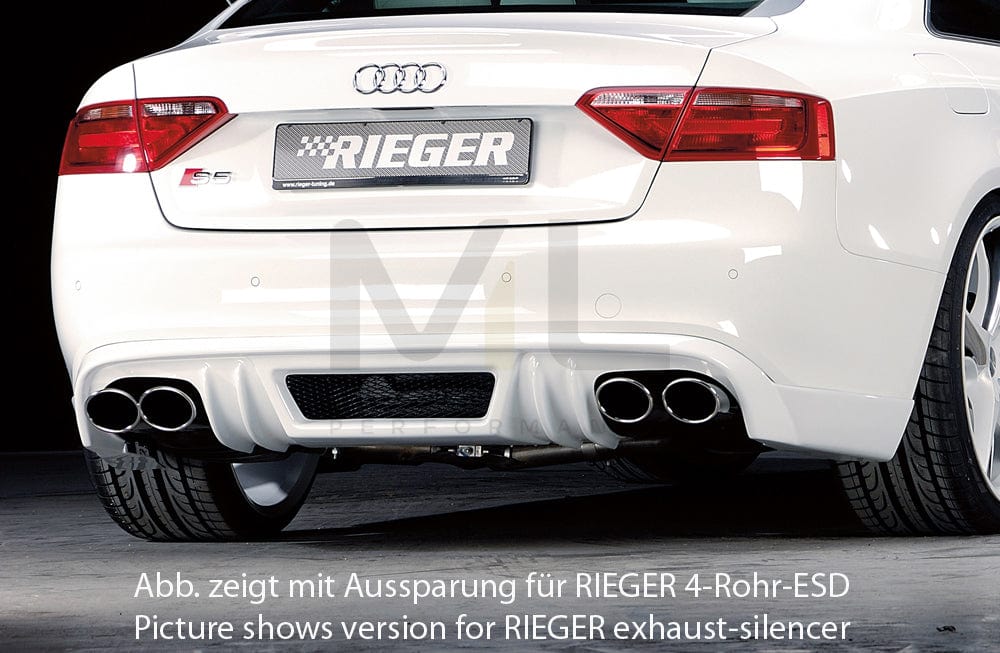 Rieger 00055428 Audi B8 B81 A5 Rear Diffuser 1 | ML Performance EU Car Parts