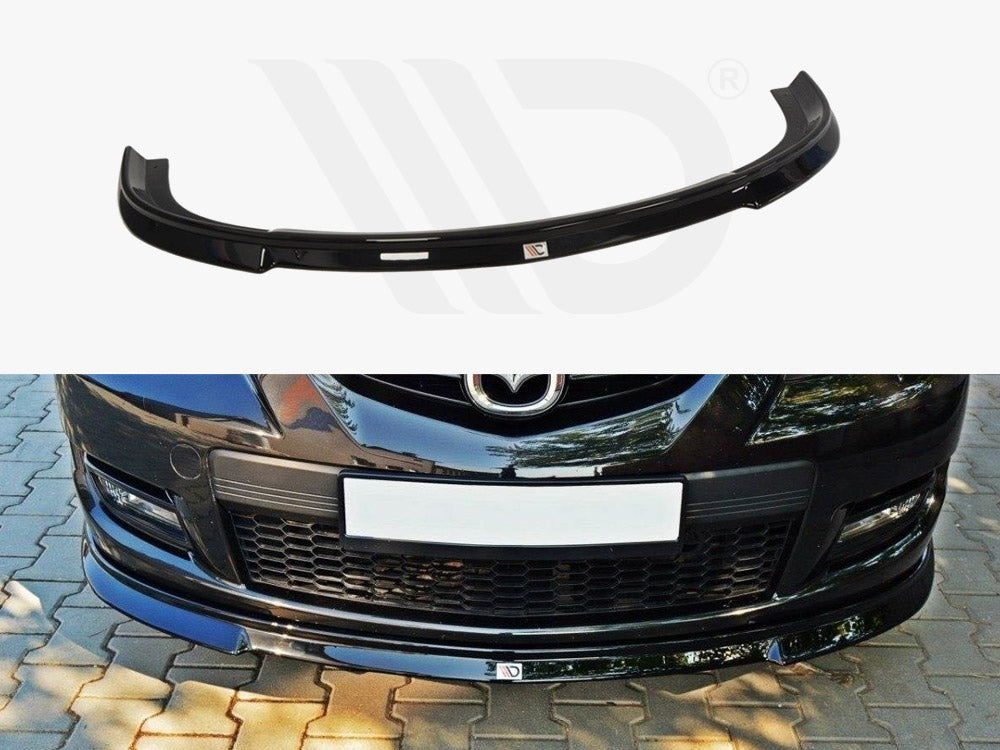 Maxton Design MA-3-MPS-1-FD1T Front Splitter Mazda 3 Mps MK1 | ML Performance UK Car Parts