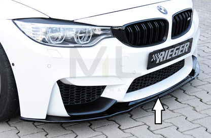 Rieger 00088125 BMW 4 Series F80 F82 F83 Front Splitter (M3 & M4) 1 | ML Performance EU Car Parts