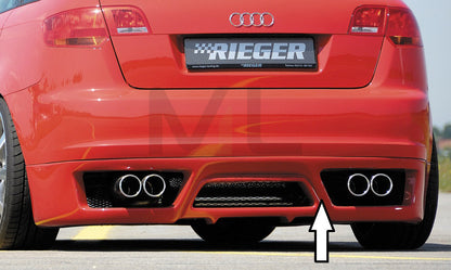Rieger 00056742 Audi 8P A3 Rear Diffuser 1 | ML Performance EU Car Parts