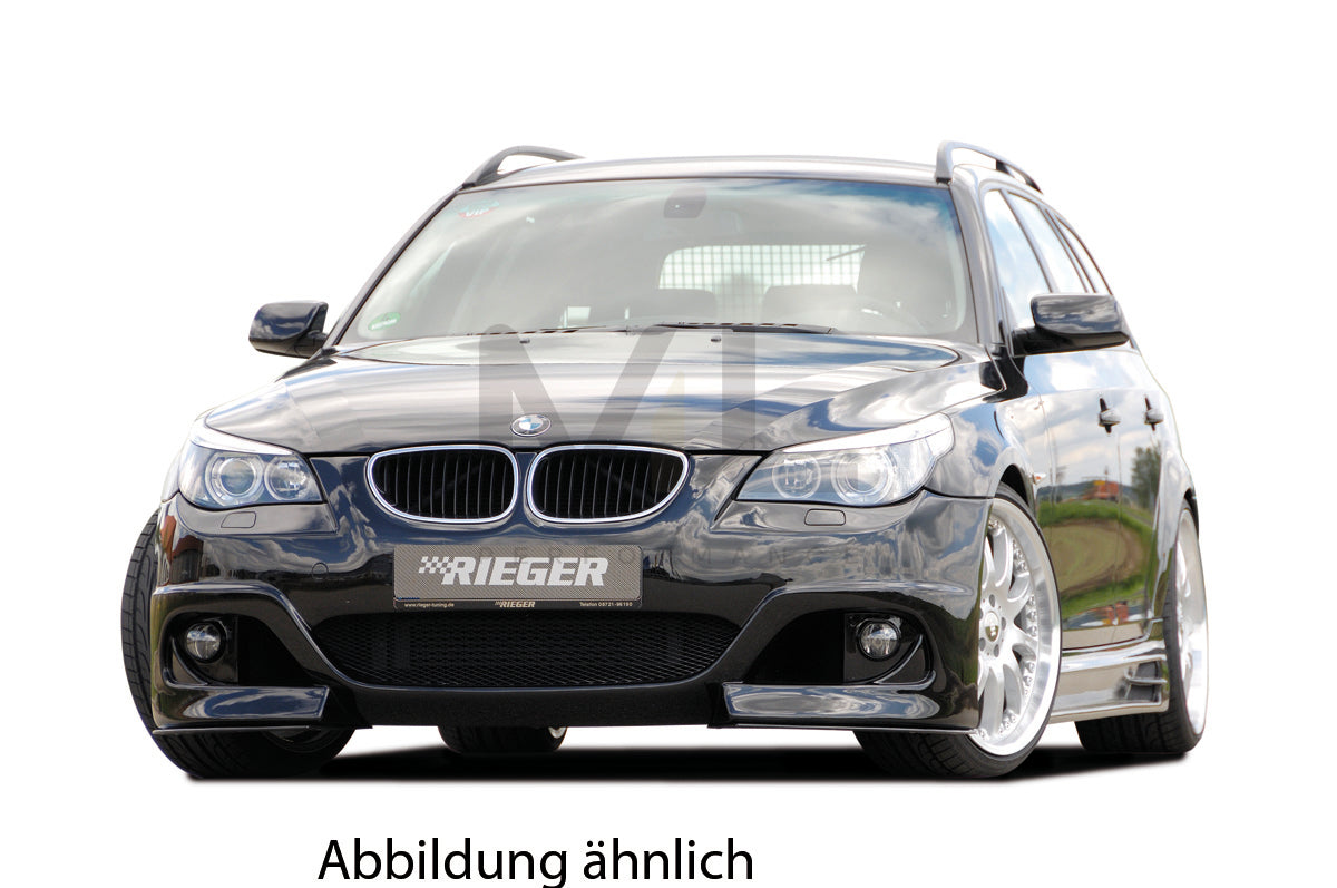 Rieger 00053612 BMW 5 Series E60 E61 Front Bumper 4 | ML Performance EU Car Parts