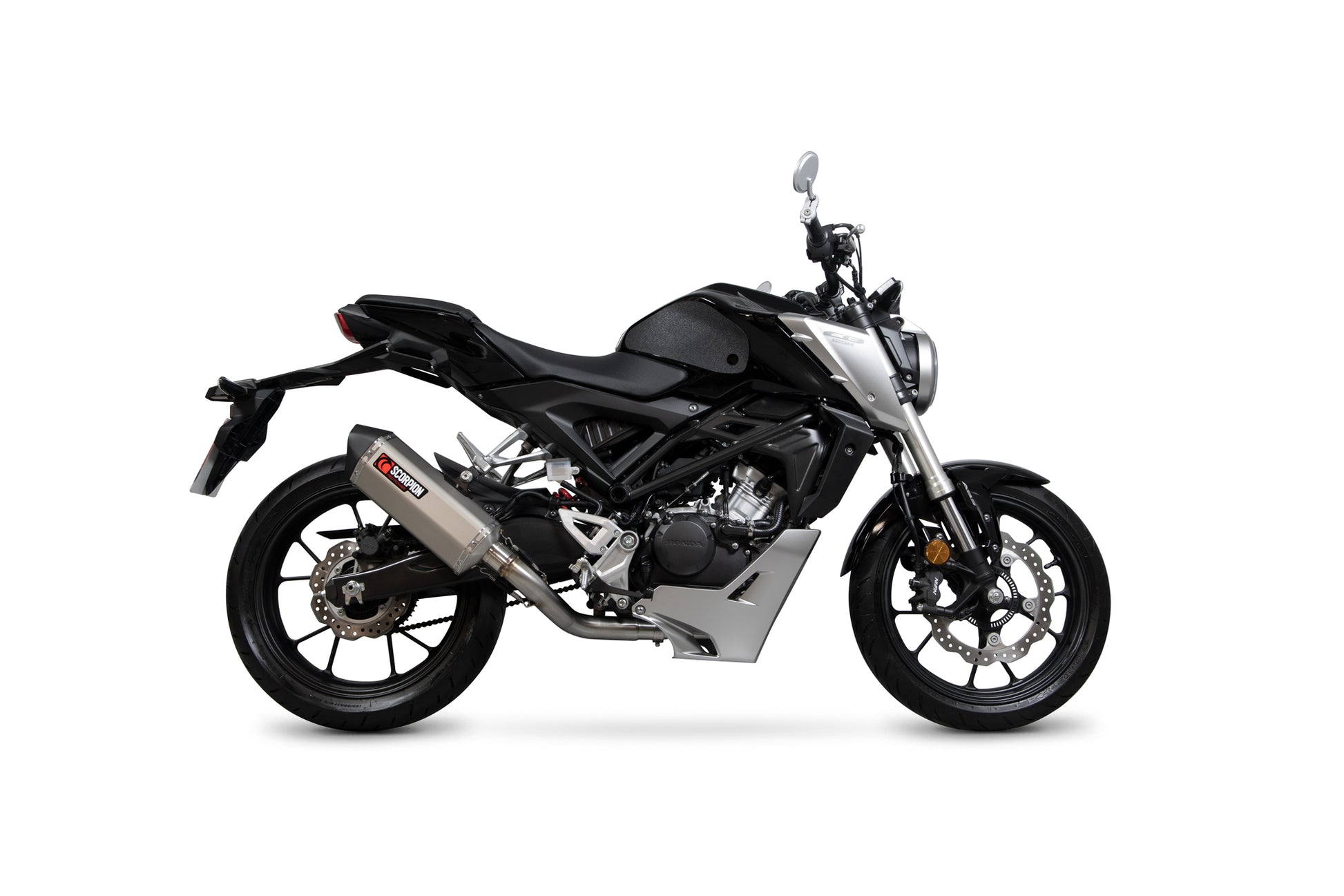 Scorpion RHA183SYSTEO Honda CB125 R Serket Parallel Full System - Titanium Sleeve | ML Performance EU EU