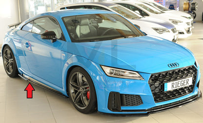 Rieger 00055187 Audi 8J-FV 8S Side Skirt Splitter (TT, TTS & TTRS) 6 | ML Performance EU Car Parts