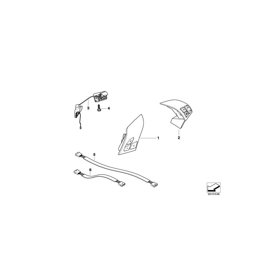 Genuine BMW 61316926213 E85 E86 Set Of Rocker Switches CHROM LINE (Inc. Z4 3.0si, Z4 2.2i & Z4 2.0i) | ML Performance EU Car Parts