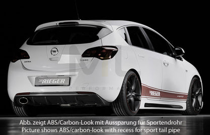Rieger 00051315 Opel Astra J Rear Diffuser 5 | ML Performance EU Car Parts