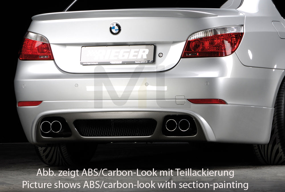 Rieger 00099592 BMW 5 Series E60 Rear Diffuser 2 | ML Performance EU Car Parts