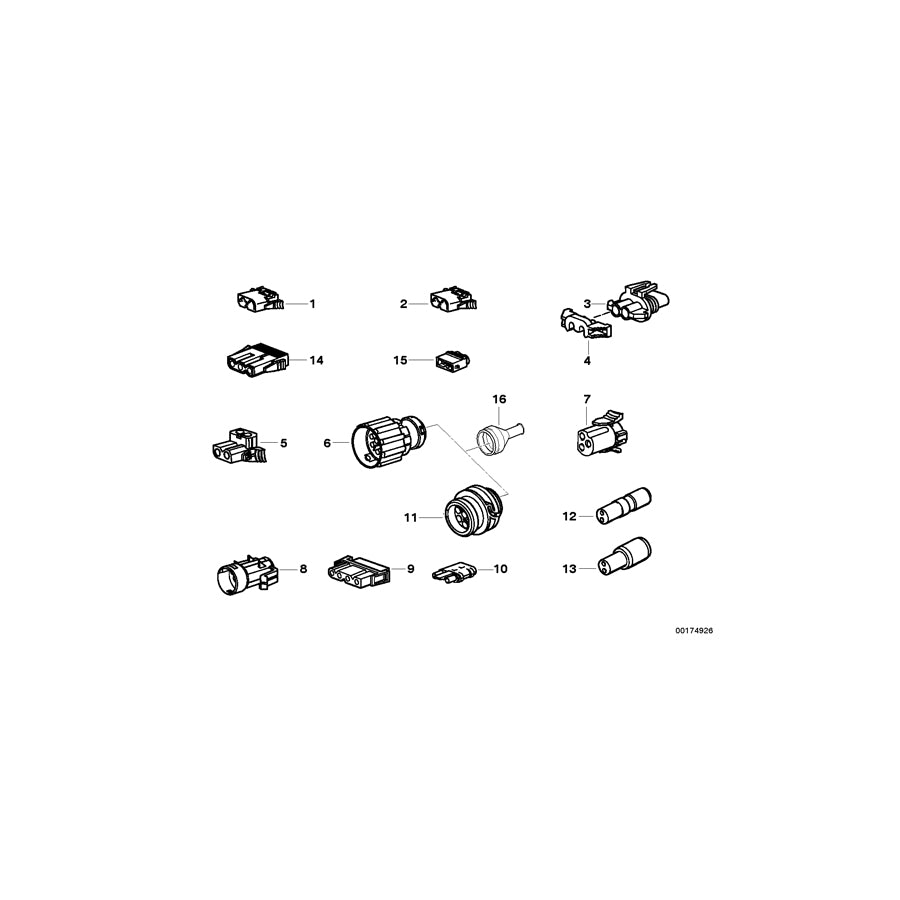 Genuine BMW 61131378101 E32 Plug Terminal For Tail Light (Inc. 740iL, 750iL & 730i) | ML Performance EU Car Parts