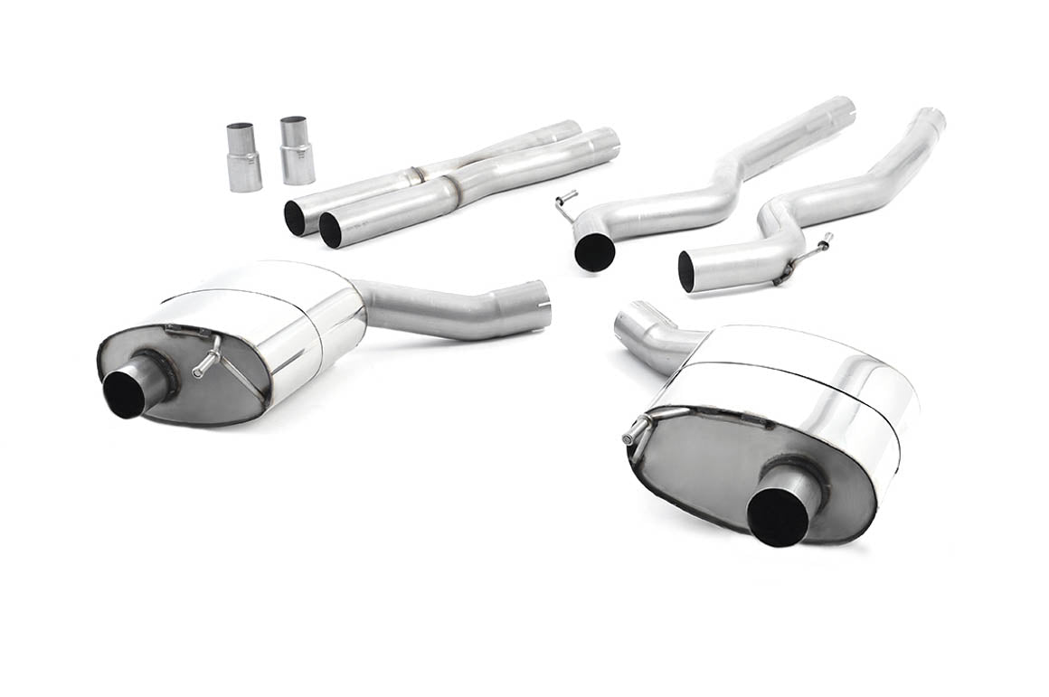MillTek SSXFD218 Ford Mustang Dual Outlet Non-Res Cat-Back Exhaust with Titanium GT-100 Tips