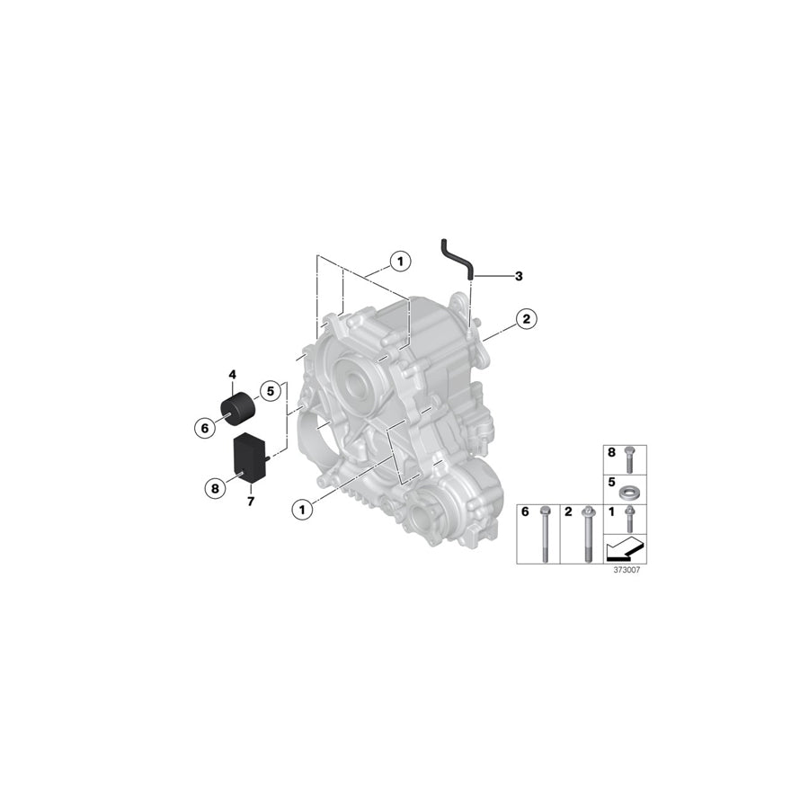 Genuine BMW 07119908581 F02 F10 RR31 Hex Bolt M8X40-ZNS3 (Inc. 650iX 4.0, Phantom EWB & Cullinan) | ML Performance EU Car Parts