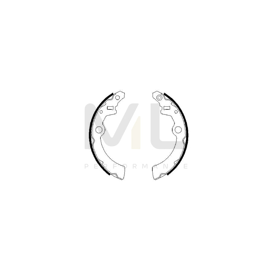 BOSCH 0 986 487 682 Brake Shoe Set for SUBARU SUMO | ML Performance Car Parts