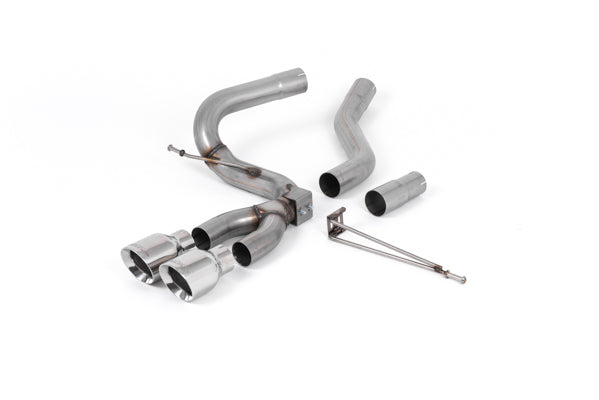 MillTek SSXFD201 Ford Focus Cat-Back Exhaust with Polished GT-100 Trims
