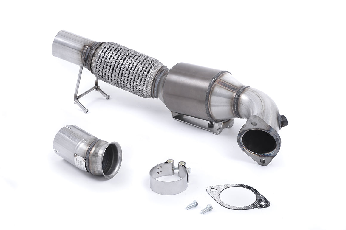 MillTek SSXFD193 Ford Focus Large Bore Downpipe with 200 Cell High Flow Cat