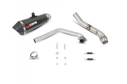 Scorpion RHA151CEO Honda CBR125 R Serket Taper Full System - Carbon Fibre Sleeve | ML Performance EU EU