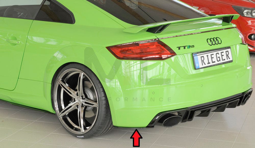 Rieger 00055173 Audi 8J 8J1-FV 8S TTRS Rear Side Splitter 9 | ML Performance EU Car Parts