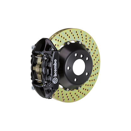 Brembo 2P1.8023A Infiniti Nissan Rear GT 4-Pistons Drilled 2-piece Big Brake Kit 345x28mm (Inc. G35, 350Z)