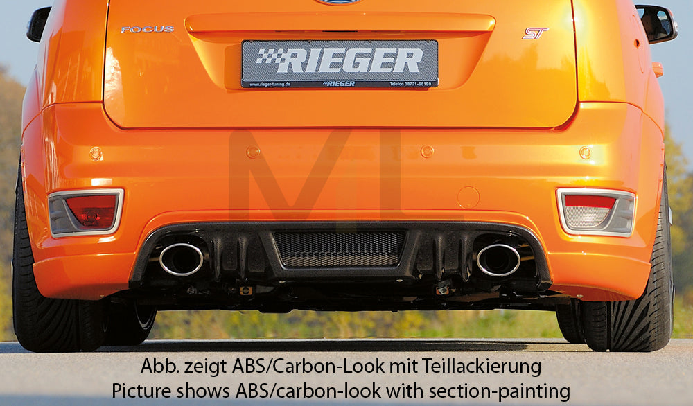 Rieger 00034148 Ford Focus 2 ST Rear Diffuser 1 | ML Performance EU Car Parts