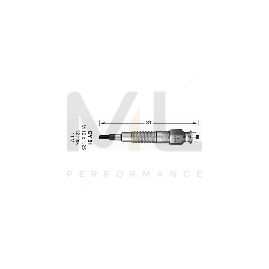 NGK Glow Plug CY51 (NGK 2696) | ML Car Parts UK | ML Performance