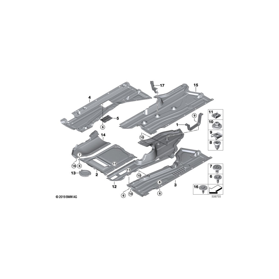Genuine BMW 51757430346 F15 Heat Protection (Inc.  & X5 40eX) | ML Performance EU Car Parts