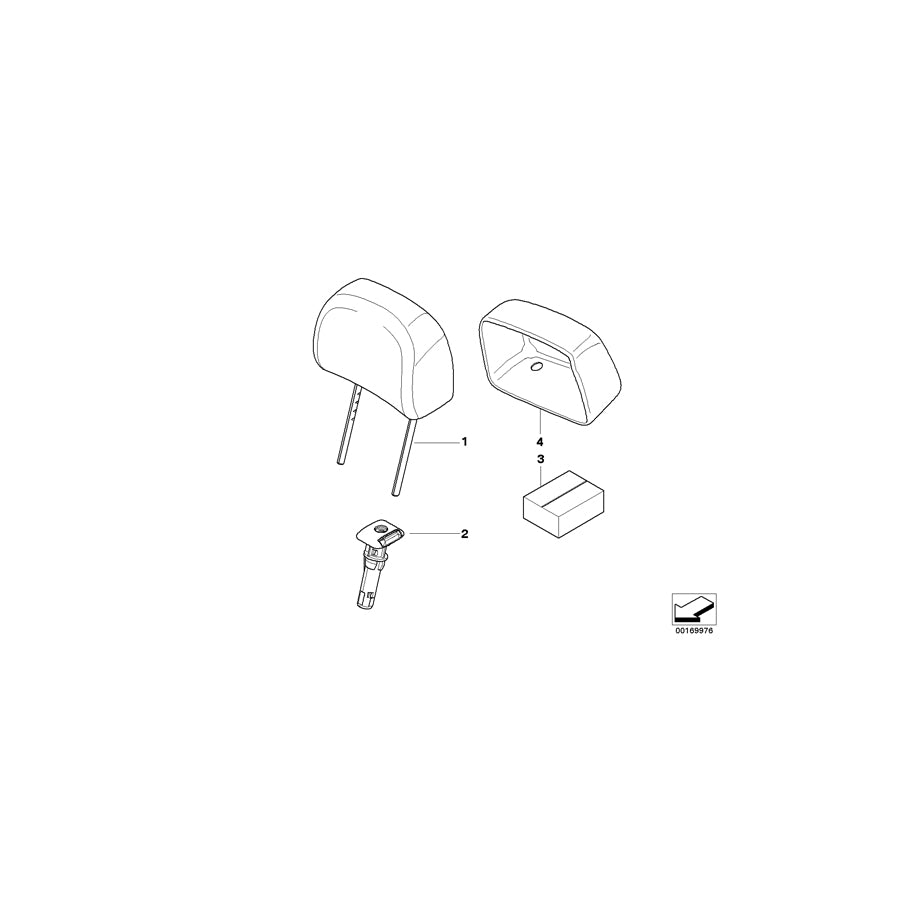 Genuine BMW 52107117110 E63 E63 Guide Right CREAMBEIGE (Inc. 635d, 650i & 645Ci) | ML Performance EU Car Parts