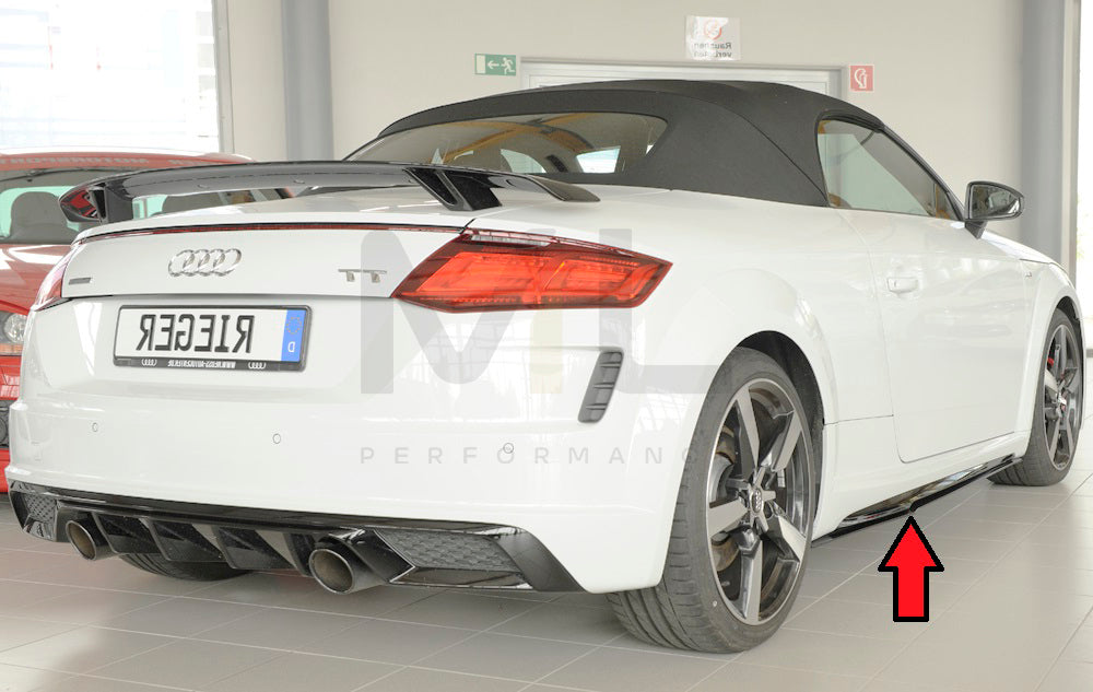 Rieger 00055182 Audi 8J-FV 8S Side Skirt Splitter (TT, TTS & TTRS) 10 | ML Performance EU Car Parts