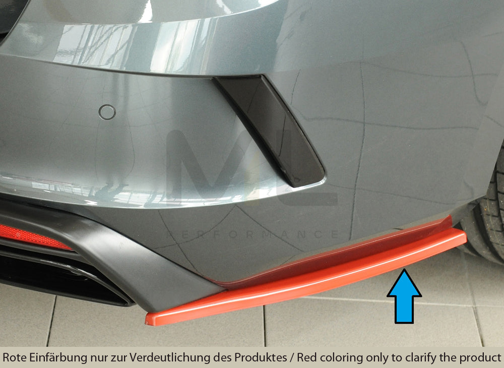 Rieger 00079039 Skoda NX Octavia RS Rear Side Splitter 1 | ML Performance EU Car Parts