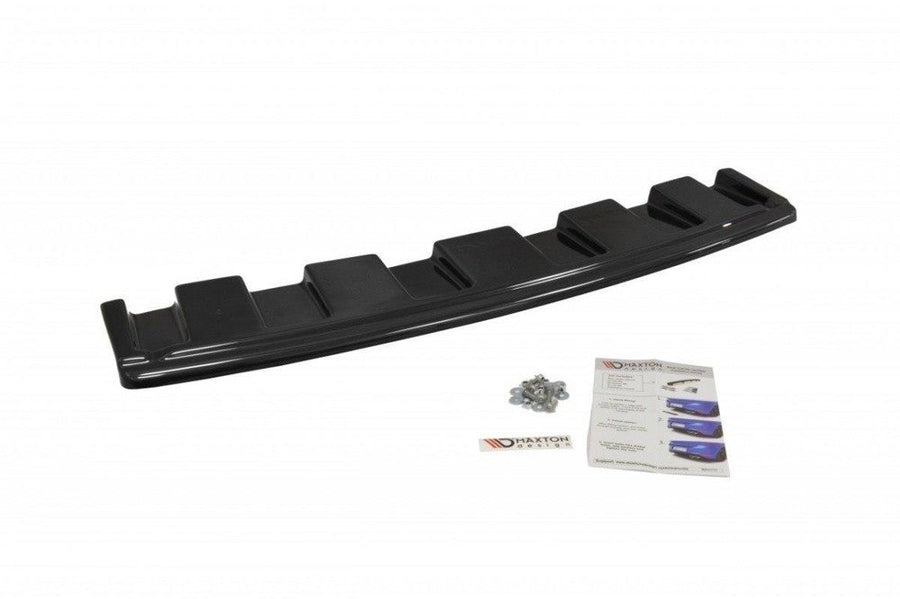 Maxton Design AU-S6-C7-AV-RD1T Central Rear Splitter Audi S6 C7 Avant (Without Vertical Bars) | ML Performance UK Car Parts