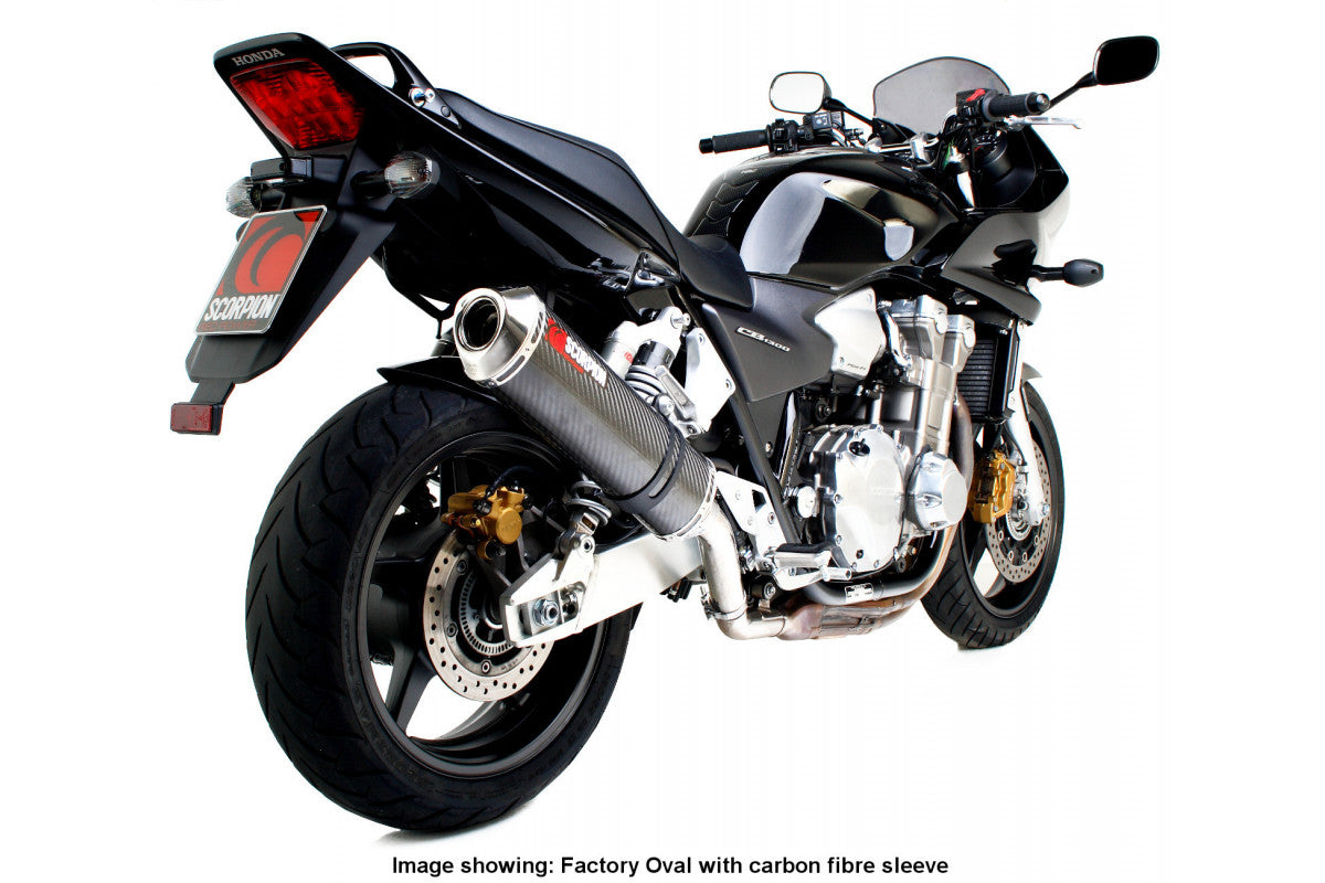Scorpion EHA81SEO Honda CB1300 Factory Oval Slip-On - Polished Stainless Steel Sleeve | ML Performance EU EU