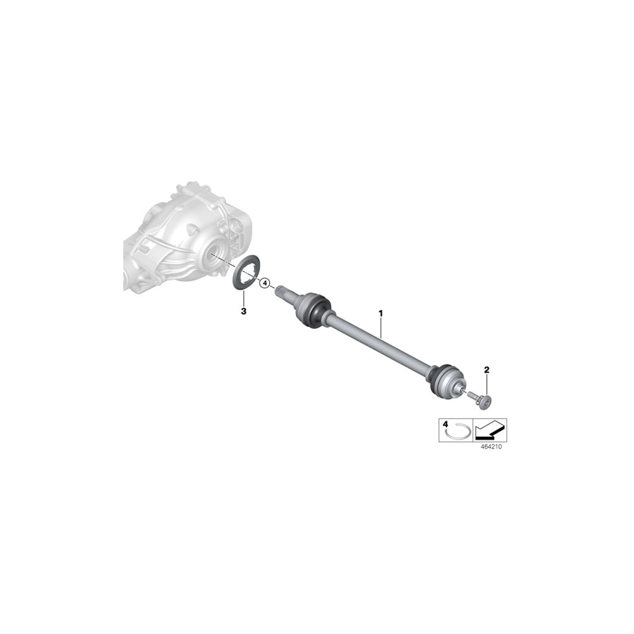 Genuine BMW 33208679967 G01 Output Shaft, Rear Left (Inc. X3 20iX, X3 20dX & X3 20i) | ML Performance EU